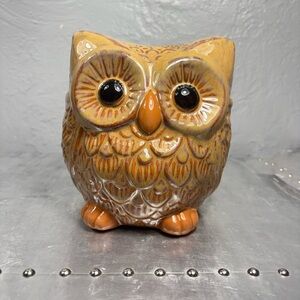 Sculpted Pottery Owl for Outdoor or Indoor Decor
